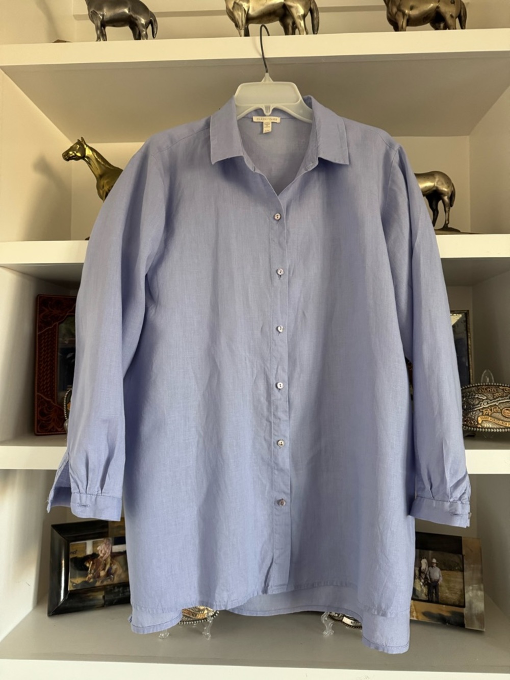 Eileen Fisher Long Linen Shirt XL